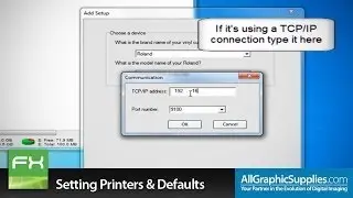 Setting Up Printers & Factory Defaults in FlexiSIGN - All Graphic Supplies