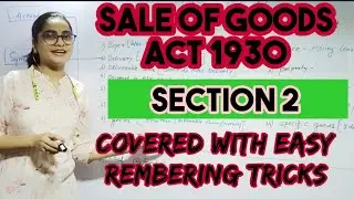 JMFC Maharashtra judiciary Sale of goods Act 1930 section 2 definition with smart tricks.(part -1)