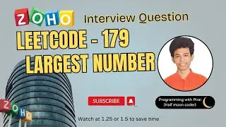 Largest Number | Leetcode - 179 | Approach + Code with explanation.
