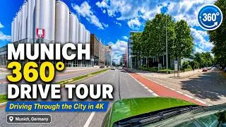 360 VR Driving video in Munich | Insta 360 X4 [8K]