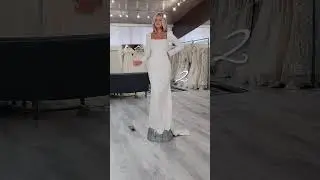 Bridal gowns with puff sleeves at Utah bridal shop! #shortsvideo
