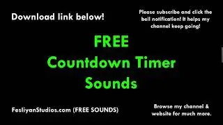 Countdown Timer Free Sound Effect (Various Versions!)