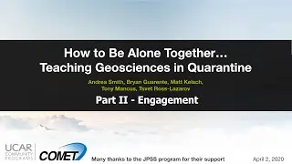 Teaching Geosciences in Quarantine - Part II Engagement