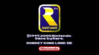 Nintendo/Rareware (1997-2000) Logos Donkey Kong Land 3 (Game Boy Color Version/English Patch)