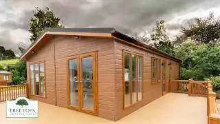 Prestige Burleigh Lodge at Tree Tops Caravan Park in North Wales