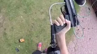 BT-4 Combat Paintball marker shooting