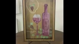 DIY: Fa&ccedil;a voc&ecirc; mesmo - Quadro Porta Rolhas com envelhecimento e com stencil - Parte 1