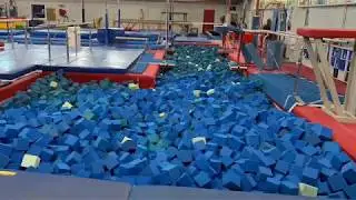 TrampMaster Foam Pit Bed Install