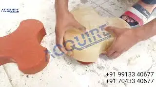 Paver Block Demoulding Using PVC Moulds | Easy Release & Perfect Finish