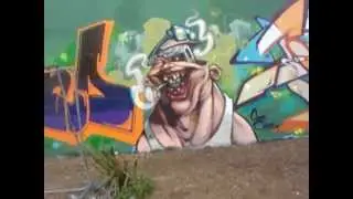 Legal Graffiti wall at Trellick Tower London's, North Kensington