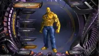 How to create Thing from fantastic Four in dc universe