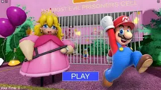 PRINCESS PEACH PRISON RUN! (OBBY!) - Mario Escapes From Peach! | Goat Gaming