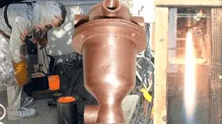 Lost PLA Casting a Rocket Engine