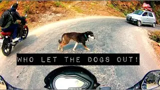 Bike rider riding around Sarangkot Pokhara hill road in Nepal (Part 1) #VisitNepalYear2020