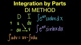 Integration By Parts Using DI Method