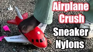 Anastasia Crushes Toys & Giant Airplane in Nike Blazer Mid '77 + Nylons! Preview