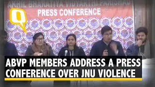 JNU Violence: ABVP Members Address Media