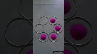 #swamirangsanskarrangoli trick rangoli | Rangoli using bangle | #shorts #viralshorts
