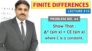 FINITE DIFFERENCES LECTURE 10 (SOLVED PROBLEM 4)