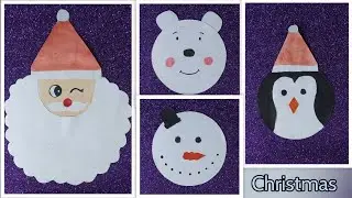 4 Easy Christmas Crafts from Waste CD's | Ishita & Vanshika Art Craft