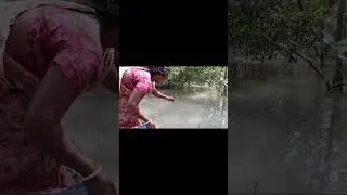 The best Amazing hook fish hunting for girl.#hook fishing #girl #river
