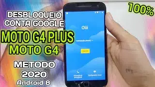 NOVO MÉTODO DESBLOQUEIO CONTA GOOGLE - MOTO G4 PLUS / G4 / G4 PLAY /G5 - SEM PC | ANDROID 8.1