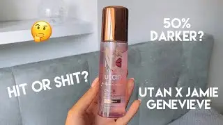 HIT OR SHIT? UTAN X JAMIE GENEVIEVE 50% DARKER TANNING WATER | ANGELA RAYSON
