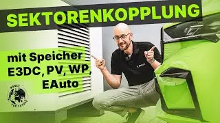 Solaranlage mit gro&szlig;em E3DC Speicher f&uuml;r W&auml;rmepumpe und EAuto.