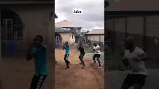 Learning how to jab #fitness #workout #boxing