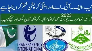 Transparency International Pakistan Corruption survey report analysis. #transparencyinternational