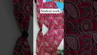 Student work #dsfashiondesignerboutique #studentwork #studentofdsf #kurti #sleevesdesign