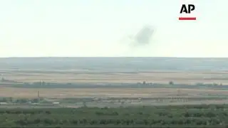 Plumes of smoke seen across Syrian border