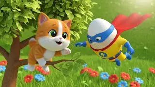 🎵 Humpty Dumpty Superhero Comeback | kids nursery rhymes | Baby Song, Fun Cartoon Adventure 🥚🦸&zwj;♂️