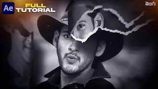 25 years of Superstar - Video Breakdown Tutorial || Paper Tear and Turn effect in Aftereffects