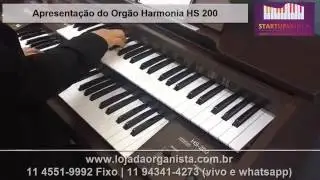 Video Apresenta&ccedil;ao do Orgao Eletronico Harmonia HS 200 - Startup Musical