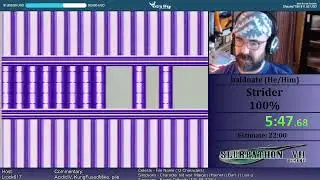 Slurpathon VII: Strider, 100% in 21:42 by baldnate (2020)