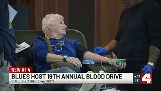 St. Louis Blues partners with the American Red Cross for blood drive