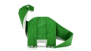 Origami Brontosaurus tutorial (Shunsuke Inoue) 折り紙  ブロントサウルス  恐竜  dinosaur dinosaurio Dinosaurier