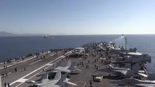 USS Abraham Lincoln Carrier Strike Group Transits the Strait of Gibraltar (2019) 🇺🇸