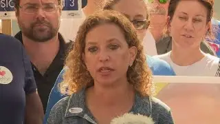 WEB EXTRA: Debbie Wasserman Schultz Talks To Media Regarding Pipe Bombs Sent With Her Name On Them