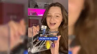 DOING A FULL FACE OF FIVE BELOW MAKEUP😰