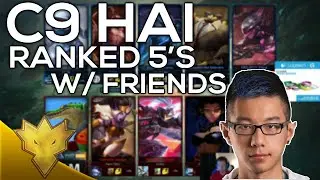 C9 Hai Ranked 5s w/ Bjergsen, Dyrus, Doublelift & Oddone - Funny Moments & Highlights