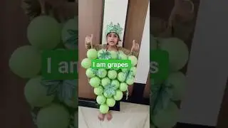grapes fancy dress competition ,I am grapes #grape #got1st price #trending #viral #ytshorts