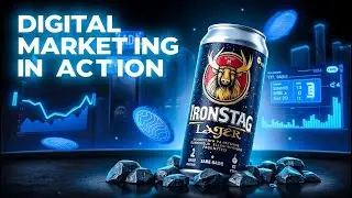 IronStag Digital Launch | Premium Beer Branding Campaign (Student Project)