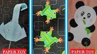 Paper Panda | How to make a paper panda | Paper toys | Moving Paper toys | DIY Cute Crafts