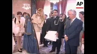Lebanon - Claudia Schiffer visits