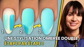 Comment r&eacute;aliser une stylisation OMBR&Eacute;E VERTICALE sur les ongles? Vertical Dual OmbreFrench!