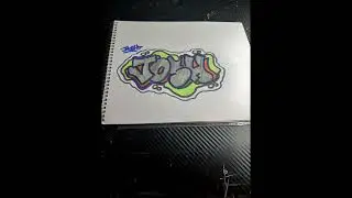Day 14 of vlog miss graffiti name request drawing 