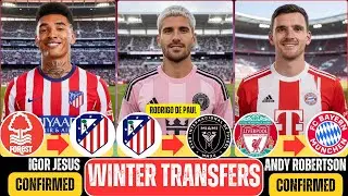 ​🚨LATEST JAN 2026 TRANSFERS!✅️🔥ft. Igor Jesus, Andy Robertson, Rodrigo de Paul Update.