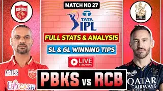 🔴 IPL Live PBKS vs RCB Dream 11 Prediction Today Match PBKS vs RCB Dream 11 Team of Today Match Live